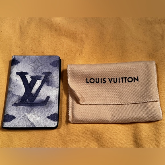LV Blue Watercolor Pocket Oraganizer - Picture 3 of 5